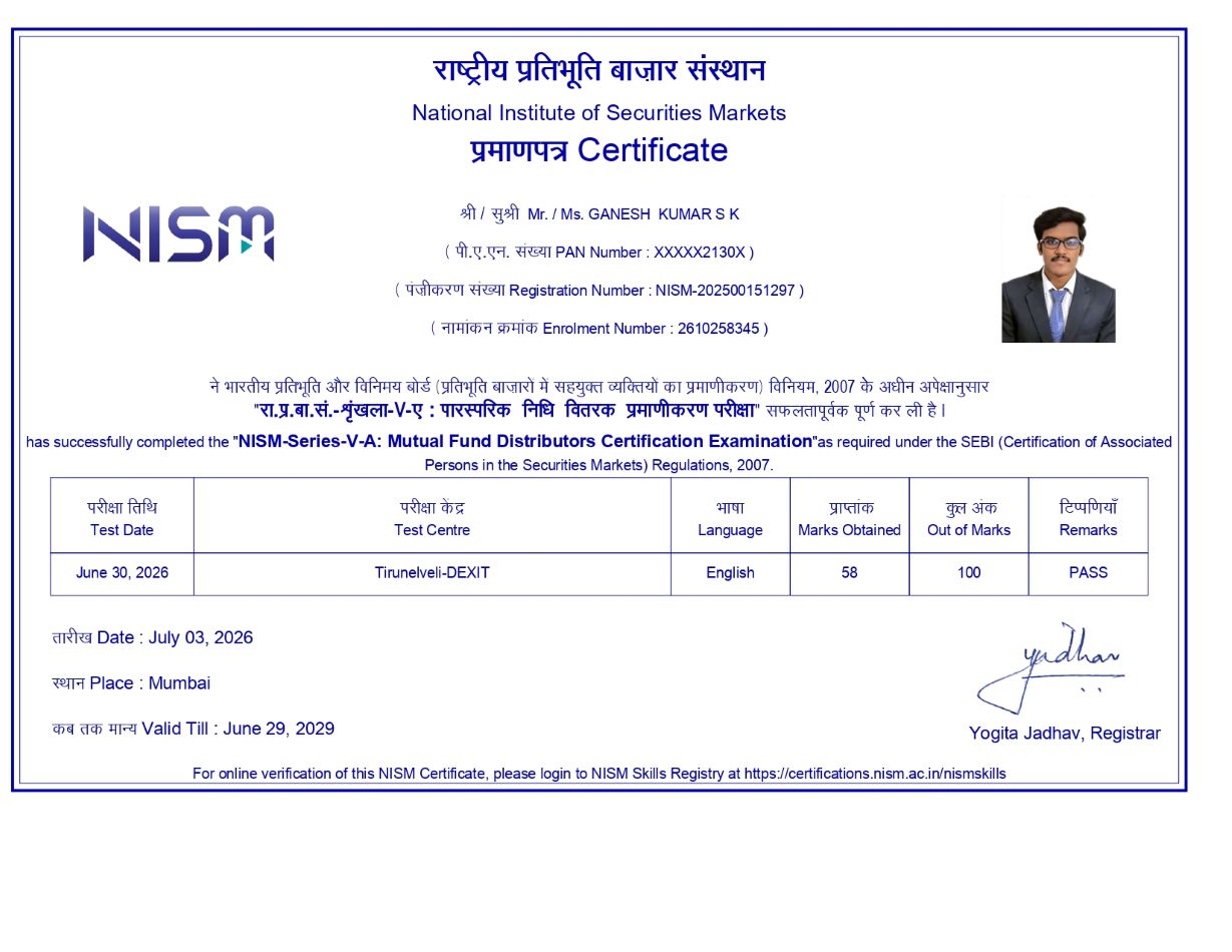 NISM Certificate Copy 1