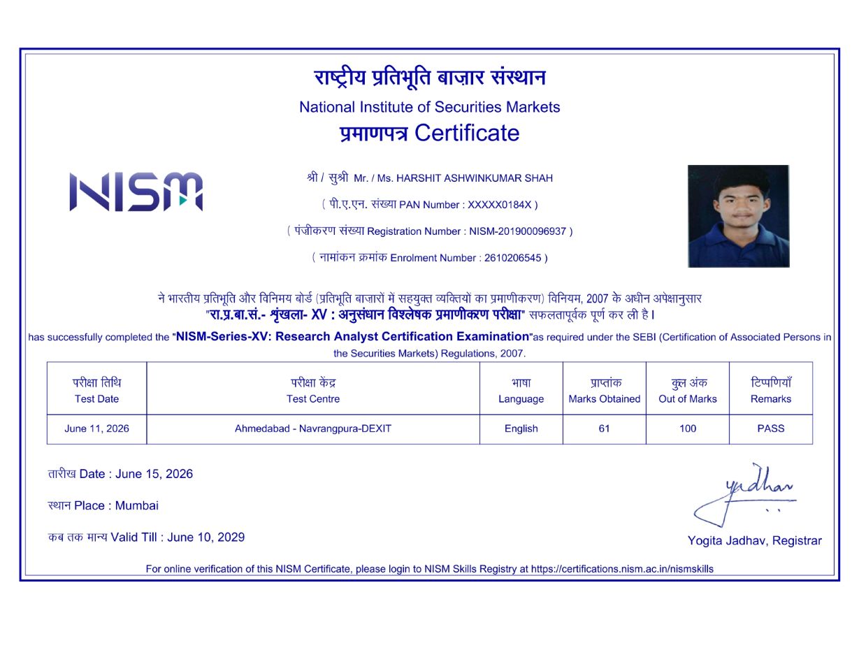 NISM Certificate Copy 1