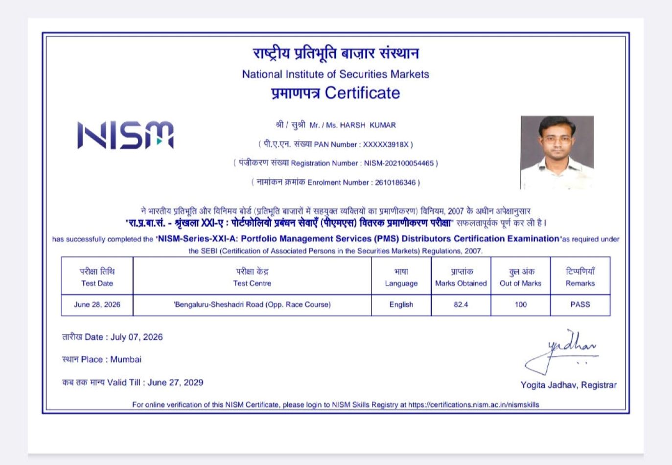 NISM Certificate Copy 1