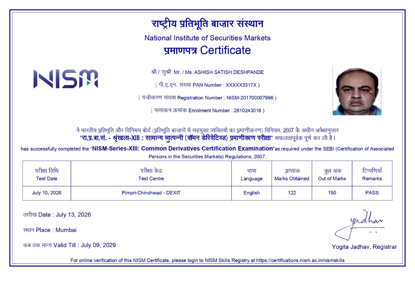 NISM Certificate Copy 1