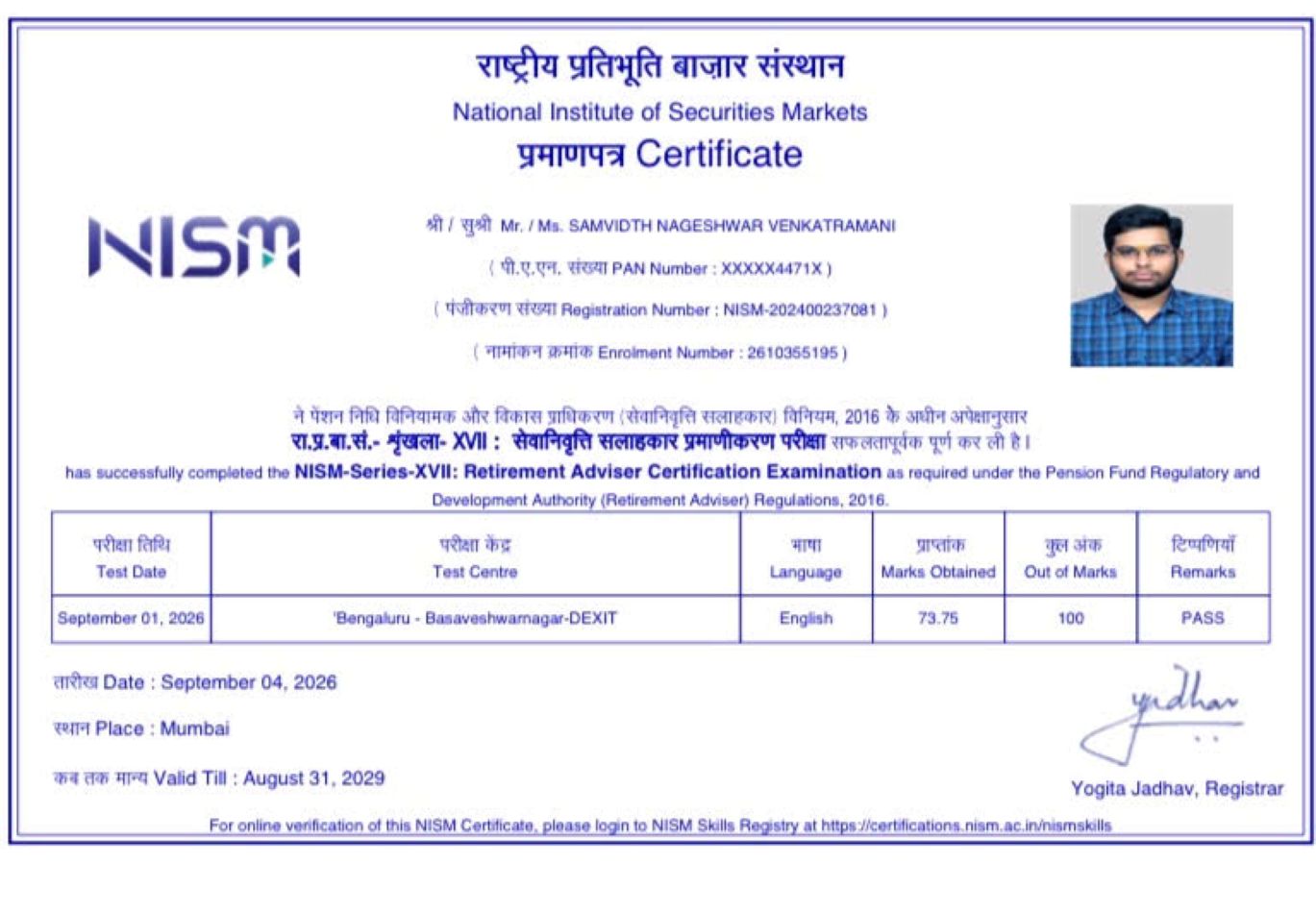 NISM Certificate Copy 1