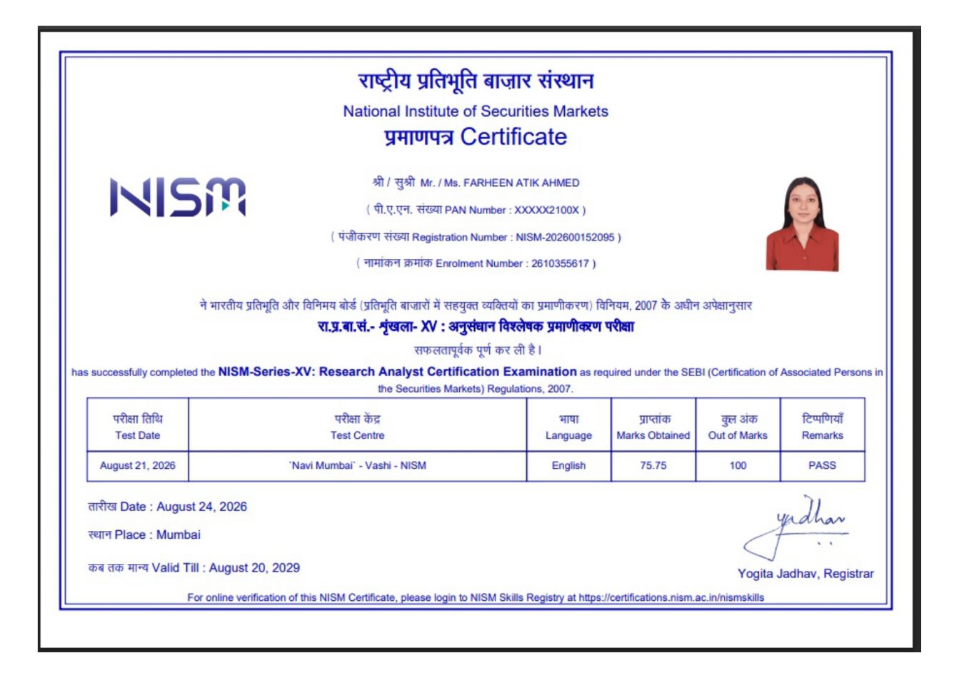 NISM Certificate Copy 1