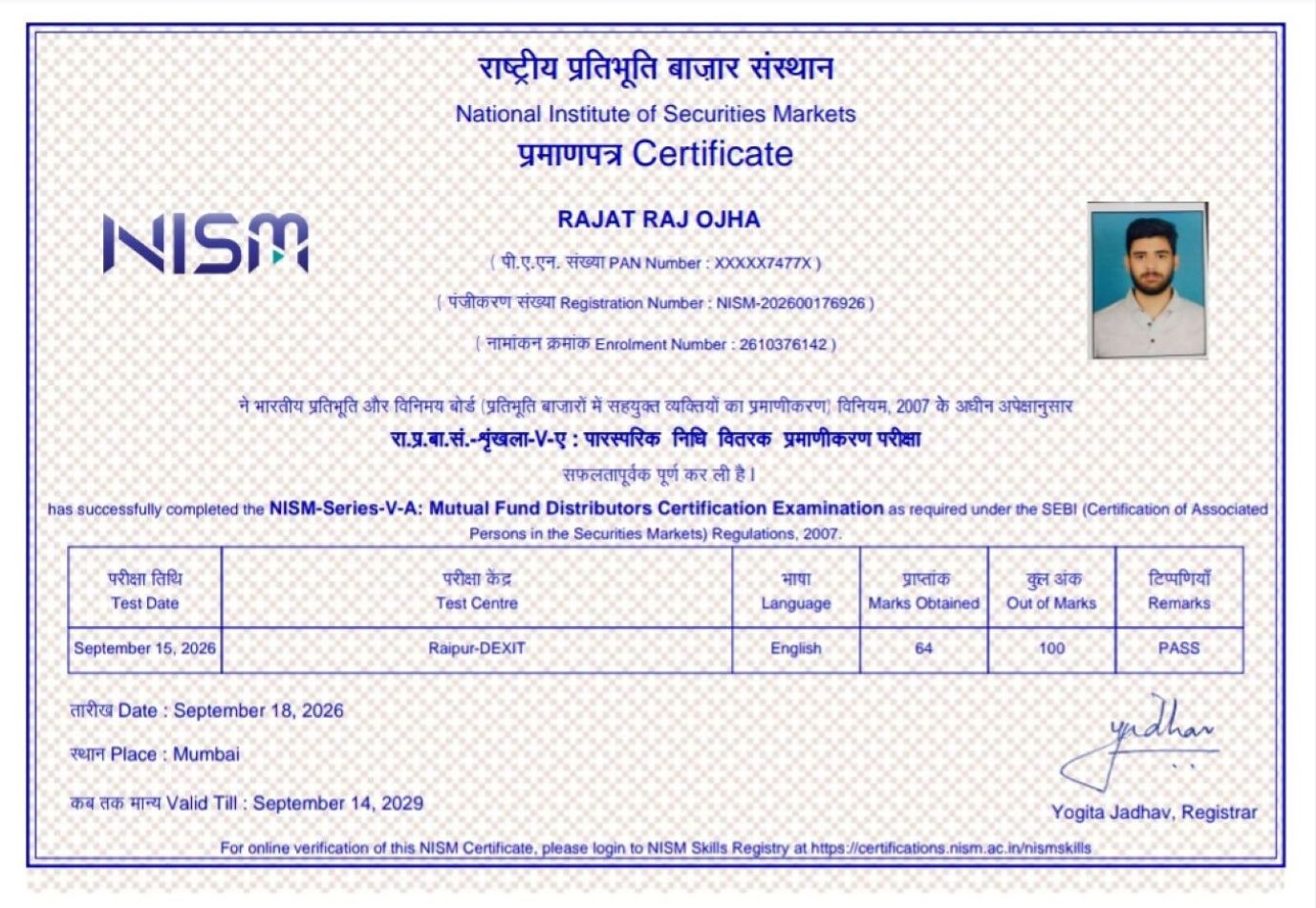 NISM Certificate Copy 1