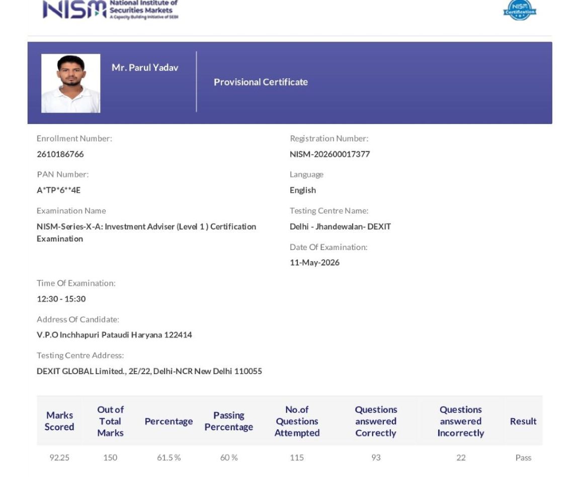 NISM Certificate Copy 1