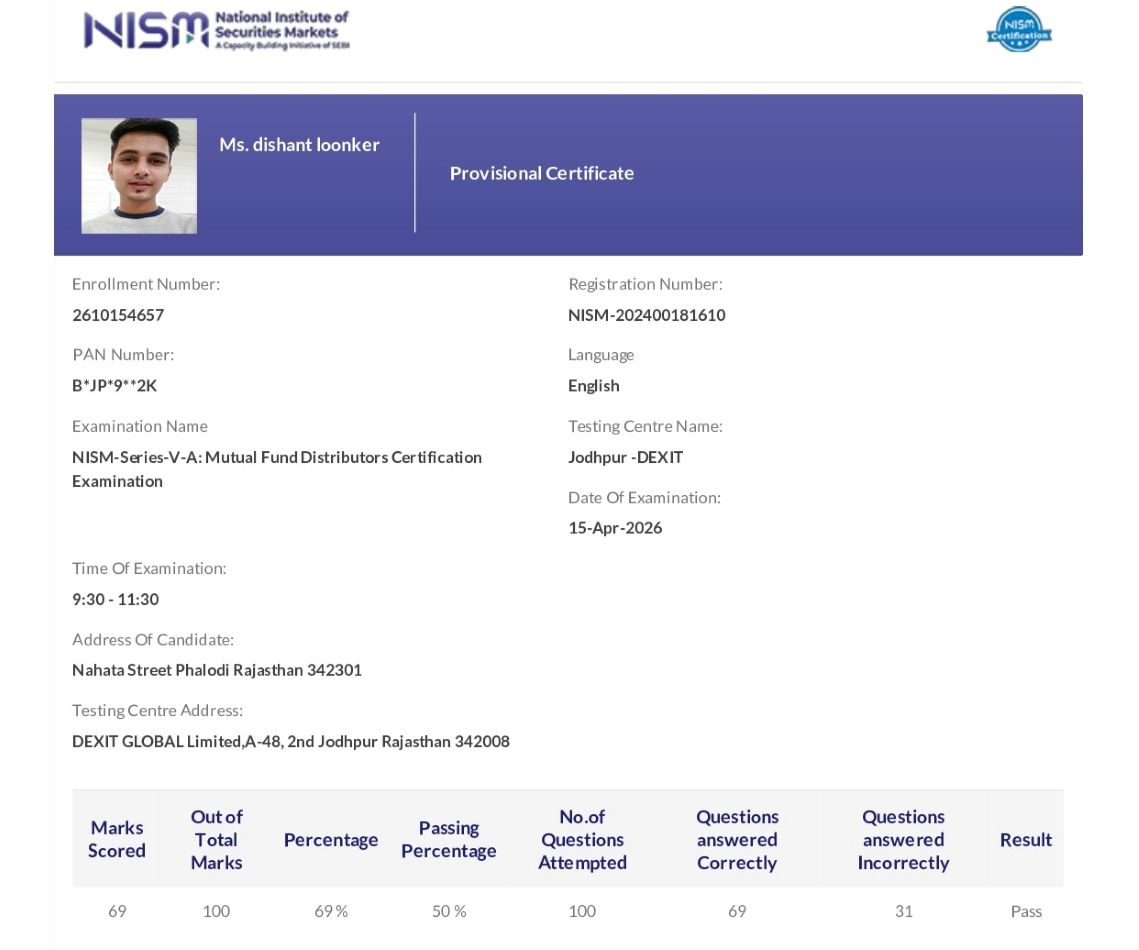 NISM Certificate Copy 1