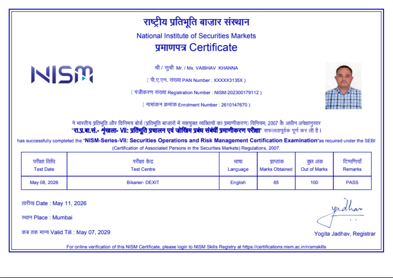 NISM Certificate Copy 1